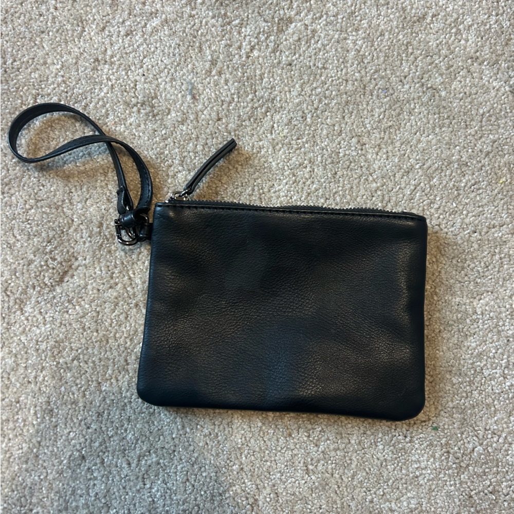Steve Madden Black Wristlet Clutch
